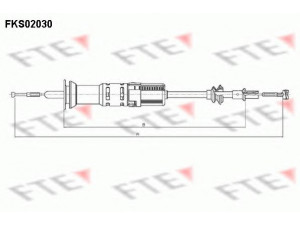FTE FKS02030 sankabos trosas 
 Dviratė transporto priemonės -> Kabeliai ir tachometro velenaai -> Sankabos trosas
6K1 721 335 B, 6K1 721 335 C, 6K1 721 335 B
