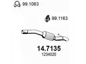 ASSO 14.7135 galinis duslintuvas 
 Išmetimo sistema -> Duslintuvas
1234020, 1253559