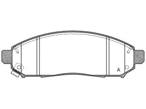 OPEN PARTS BPA1162.01 stabdžių trinkelių rinkinys, diskinis stabdys 
 Techninės priežiūros dalys -> Papildomas remontas
41060EA025, 41060EB326, 41060ZP025