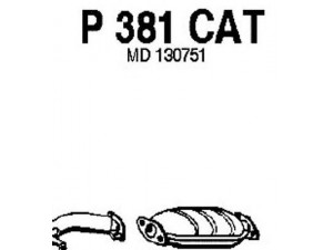 FENNO P381CAT katalizatoriaus keitiklis 
 Išmetimo sistema -> Katalizatoriaus keitiklis
BM90637, MD130751, MD132837, MD147236