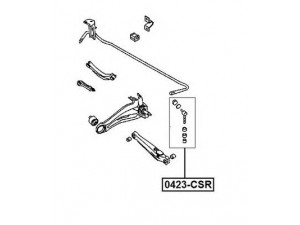 ASVA 0423-CSR šarnyro stabilizatorius 
 Ašies montavimas/vairavimo mechanizmas/ratai -> Stabilizatorius/fiksatoriai -> Savaime išsilyginanti atrama
4056A037, MR403771