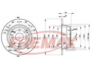 FREMAX BD-9041 stabdžių diskas 
 Stabdžių sistema -> Diskinis stabdys -> Stabdžių diskas
569206, 90345699, 90421872