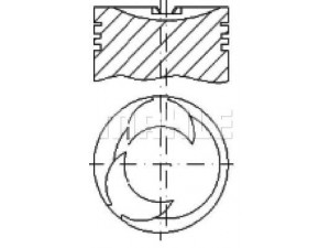 MAHLE ORIGINAL S11829 stūmoklis