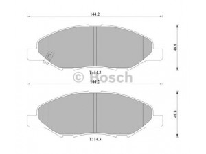 BOSCH 0 986 AB1 418 stabdžių trinkelių rinkinys, diskinis stabdys 
 Techninės priežiūros dalys -> Papildomas remontas
41060 AX085, AY040 NS110, AY040 NS120