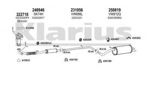 KLARIUS 931569E išmetimo sistema