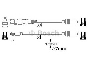 BOSCH 0 986 356 304 uždegimo laido komplektas 
 Kibirkšties / kaitinamasis uždegimas -> Uždegimo laidai/jungtys