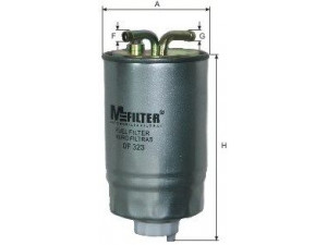 MFILTER DF 323 kuro filtras 
 Techninės priežiūros dalys -> Papildomas remontas
1655 556, 5017 369, 5024 861, 6176 076