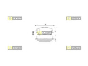 STARLINE BD S251P stabdžių trinkelių rinkinys, diskinis stabdys 
 Techninės priežiūros dalys -> Papildomas remontas
44060-00QAE, 4406000QAE, 16 05 982