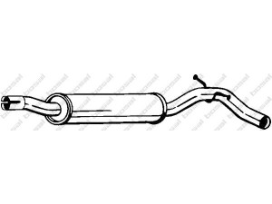 BOSAL 220-007 vidurinis duslintuvas 
 Išmetimo sistema -> Duslintuvas
6Q7253209