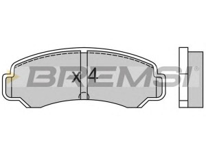 BREMSI BP2359 stabdžių trinkelių rinkinys, diskinis stabdys 
 Techninės priežiūros dalys -> Papildomas remontas
MB134965, MB151000, 0446612050