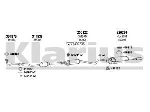 KLARIUS 391455E išmetimo sistema