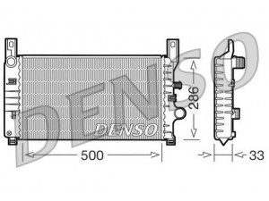 NPS DRM10034 radiatorius, variklio aušinimas 
 Aušinimo sistema -> Radiatorius/alyvos aušintuvas -> Radiatorius/dalys
1654324, 1661643, 6176238, 6176984
