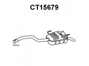 VENEPORTE CT15679 galinis duslintuvas 
 Išmetimo sistema -> Duslintuvas
9456201880, 1726LV, 1726LW, 1726LX