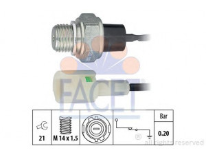 FACET 7.0120 alyvos slėgio jungiklis 
 Variklis -> Variklio elektra
77 00 823 331