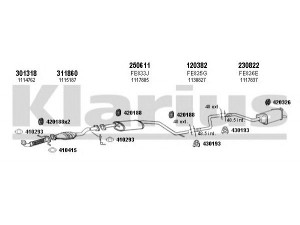 KLARIUS 361866E išmetimo sistema 
 Išmetimo sistema -> Išmetimo sistema, visa
