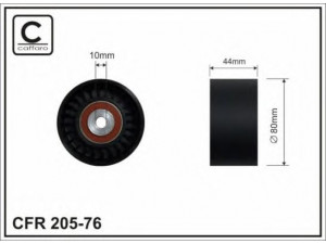 CAFFARO 205-76 kreipiantysis skriemulys, V formos rumbuotas diržas 
 Diržinė pavara -> V formos rumbuotas diržas/komplektas -> Laisvasis/kreipiamasis skriemulys
000 550 04 33, 5500433, A0005500433