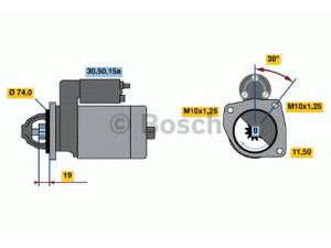 BOSCH 0 986 013 511 starteris 
 Elektros įranga -> Starterio sistema -> Starteris
2AAA-18-063, F802-18-400, F802-18-400A