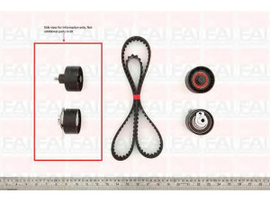FAI AutoParts TBK150 paskirstymo diržo komplektas 
 Techninės priežiūros dalys -> Papildomas remontas
1380026