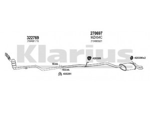 KLARIUS 600824E išmetimo sistema 
 Išmetimo sistema -> Išmetimo sistema, visa