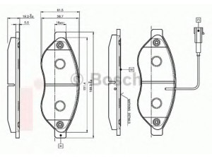 BOSCH 0 986 TB2 944 stabdžių trinkelių rinkinys, diskinis stabdys 
 Techninės priežiūros dalys -> Papildomas remontas
4253 56, 4253 58, 77364014, 77364160