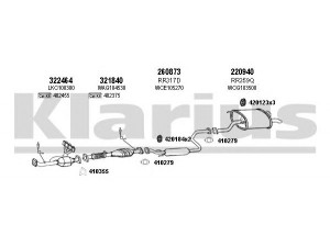 KLARIUS 120378E išmetimo sistema 
 Išmetimo sistema -> Išmetimo sistema, visa