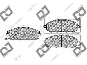 DJ PARTS BP1033 stabdžių trinkelių rinkinys, diskinis stabdys 
 Techninės priežiūros dalys -> Papildomas remontas
41060-VB290, 41060-VB291, 41060-VC091