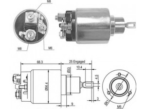 MAGNETI MARELLI 940113050466 solenoidinis jungiklis, starteris