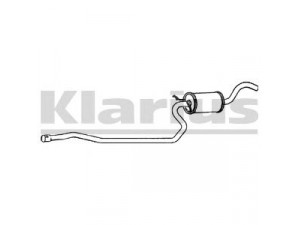 KLARIUS 260147 vidurinis duslintuvas 
 Išmetimo sistema -> Duslintuvas
6643783