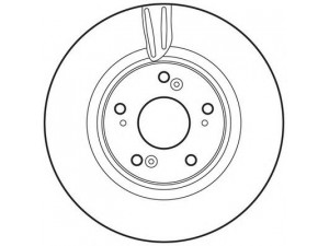 BENDIX 562725BC stabdžių diskas 
 Stabdžių sistema -> Diskinis stabdys -> Stabdžių diskas
45251TL1G00, 45251TL1G01