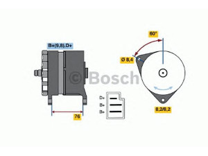 BOSCH 0 986 044 581 kintamosios srovės generatorius 
 Elektros įranga -> Kint. sr. generatorius/dalys -> Kintamosios srovės generatorius
1504563, 1537179, 5003897, 5010555