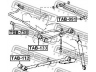 FEBEST TAB-133 valdymo svirties/išilginių svirčių įvorė 
 Ašies montavimas/vairavimo mechanizmas/ratai -> Valdymo svirtis/pasukamosios svirties sujungimas -> Montavimas/sutvirtinimas
48702-22060, 48702-28050