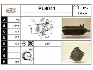 SNRA PL9074 starteris