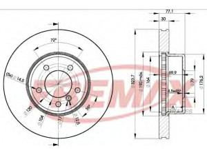 FREMAX BD-3221 stabdžių diskas 
 Stabdžių sistema -> Diskinis stabdys -> Stabdžių diskas
3411 6 753 221, 3411 6 767 269