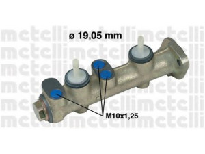METELLI 05-0054 pagrindinis cilindras, stabdžiai 
 Stabdžių sistema -> Pagrindinis stabdžių cilindras