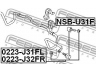FEBEST NSB-U31F skersinio stabilizatoriaus įvorių komplektas
54613-CN007