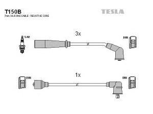 TESLA T150B uždegimo laido komplektas 
 Kibirkšties / kaitinamasis uždegimas -> Uždegimo laidai/jungtys
33700A80D02-000, 94582709