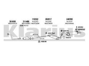 KLARIUS 940384E išmetimo sistema 
 Išmetimo sistema -> Išmetimo sistema, visa