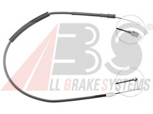 A.B.S. K14607 trosas, stovėjimo stabdys 
 Stabdžių sistema -> Valdymo svirtys/trosai
639 427 04 38, 6394203585