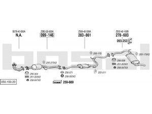 BOSAL 050.150.20 išmetimo sistema 
 Išmetimo sistema -> Išmetimo sistema, visa
