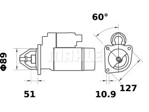 MAHLE ORIGINAL MS 237 starteris
RE501769, RE503632, RE504915, RE71007