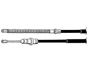 KAWE PU02203 trosas, stovėjimo stabdys 
 Stabdžių sistema -> Valdymo svirtys/trosai
4745L5, 9630504580