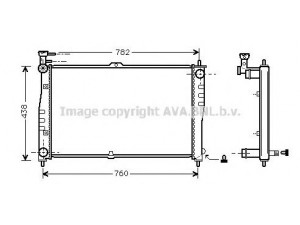 AVA QUALITY COOLING KA2020 radiatorius, variklio aušinimas 
 Aušinimo sistema -> Radiatorius/alyvos aušintuvas -> Radiatorius/dalys
0K55C15200, 0K55C15200A, 0K55C15200B