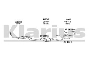 KLARIUS 391521E išmetimo sistema 
 Išmetimo sistema -> Išmetimo sistema, visa