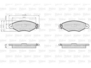 VALEO 872981 stabdžių trinkelių rinkinys, diskinis stabdys 
 Techninės priežiūros dalys -> Papildomas remontas
4106000QAG, 7701205996, 7701205996