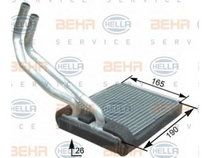 HELLA 8FH 351 315-271 šilumokaitis, salono šildymas 
 Šildymas / vėdinimas -> Šilumokaitis
97010-H1729