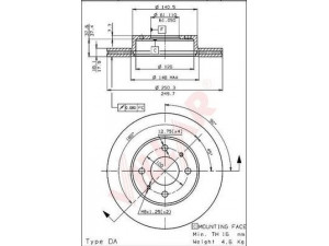 VILLAR 628.1952 stabdžių diskas
4020602Y11