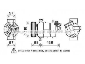 AVA QUALITY COOLING FTK446 kompresorius, oro kondicionierius 
 Oro kondicionavimas -> Kompresorius/dalys
51820449, 51820449