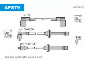 JANMOR AFS79 uždegimo laido komplektas 
 Kibirkšties / kaitinamasis uždegimas -> Uždegimo laidai/jungtys
60573733