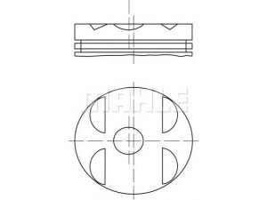 MAHLE ORIGINAL 001 04 00 stūmoklis 
 Variklis -> Cilindrai/stūmokliai
604 030 01 17, 604 030 03 17, 604 030 04 17