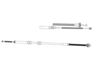 KAWE FA02293 trosas, stovėjimo stabdys 
 Stabdžių sistema -> Valdymo svirtys/trosai
55700926, 55704105